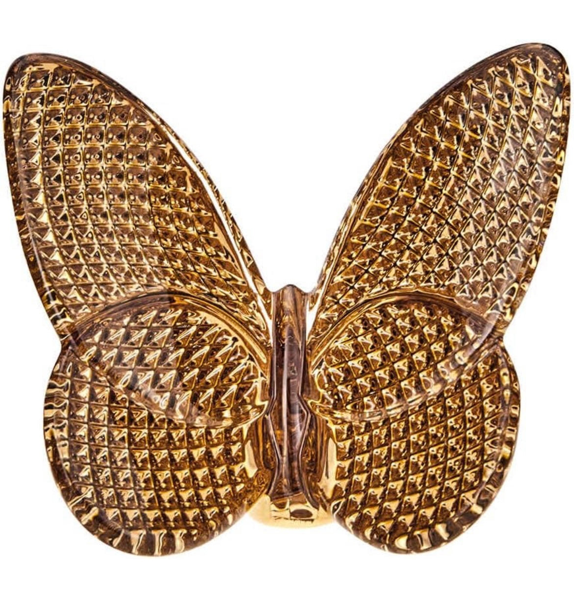 18K Gold Plated Crystal Butterfly