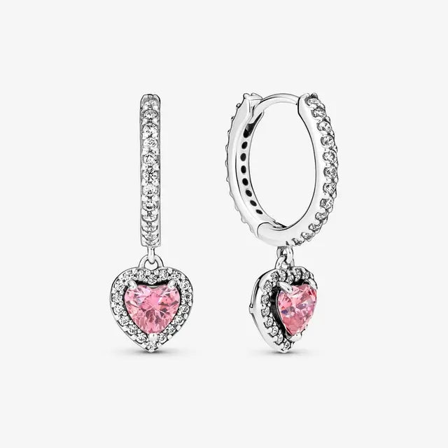 Love Heart Ear Studs Earrings for Women