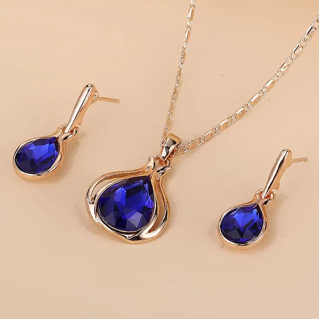 Water Drop Shape Pendant Necklace